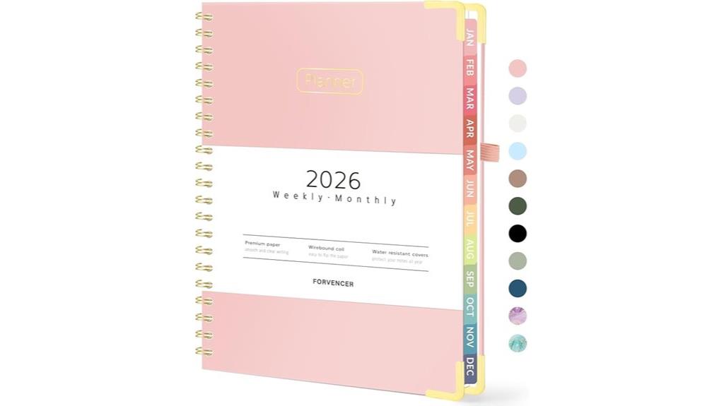 2026 hardcover calendar organizer
