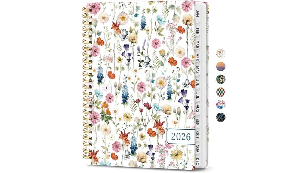 2026 hardcover planner with tabs