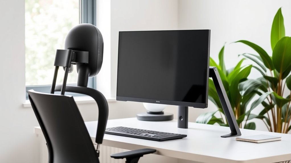 adjust monitor for proper ergonomics