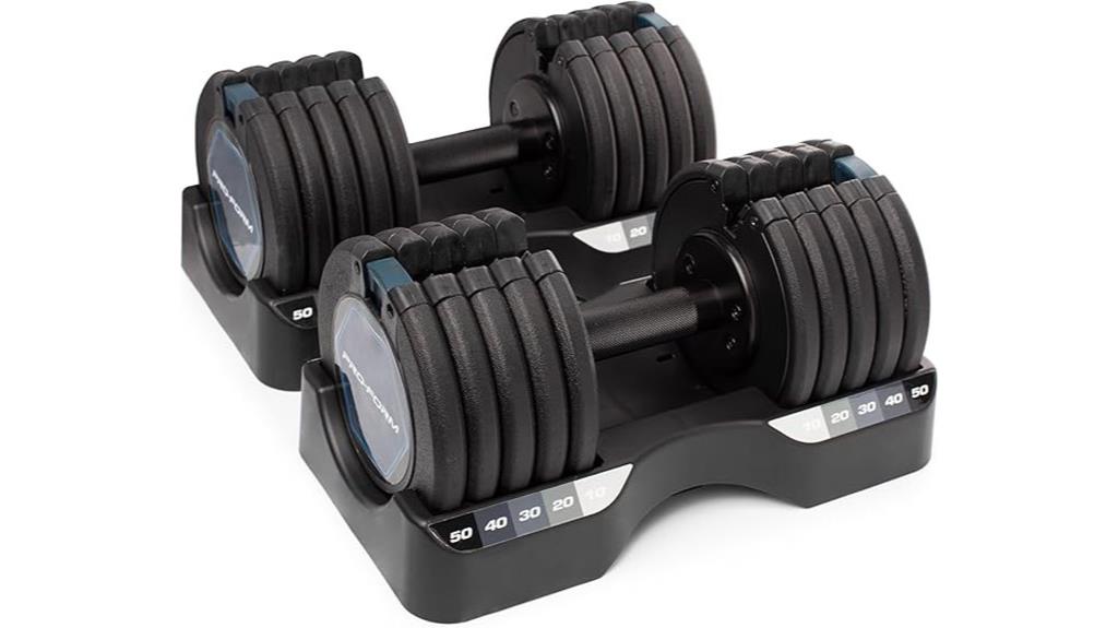 adjustable dumbbell workout equipment