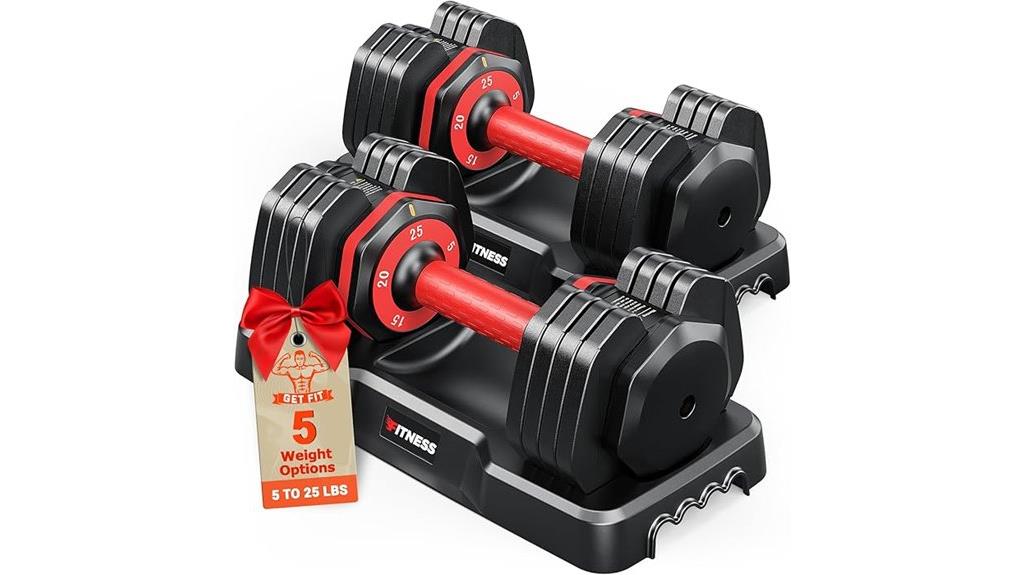 adjustable dumbbells home gym
