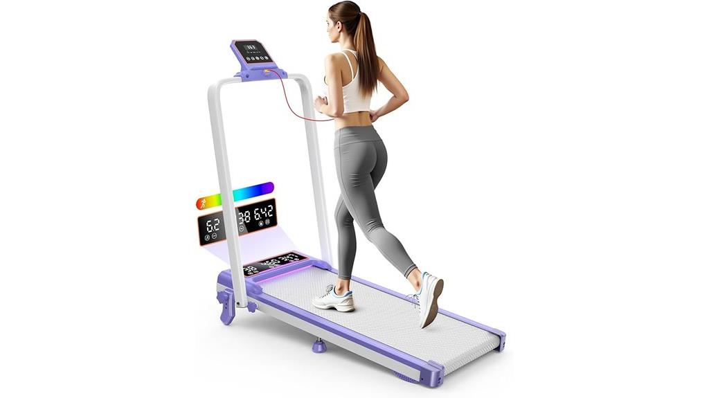 adjustable incline dual screen treadmill