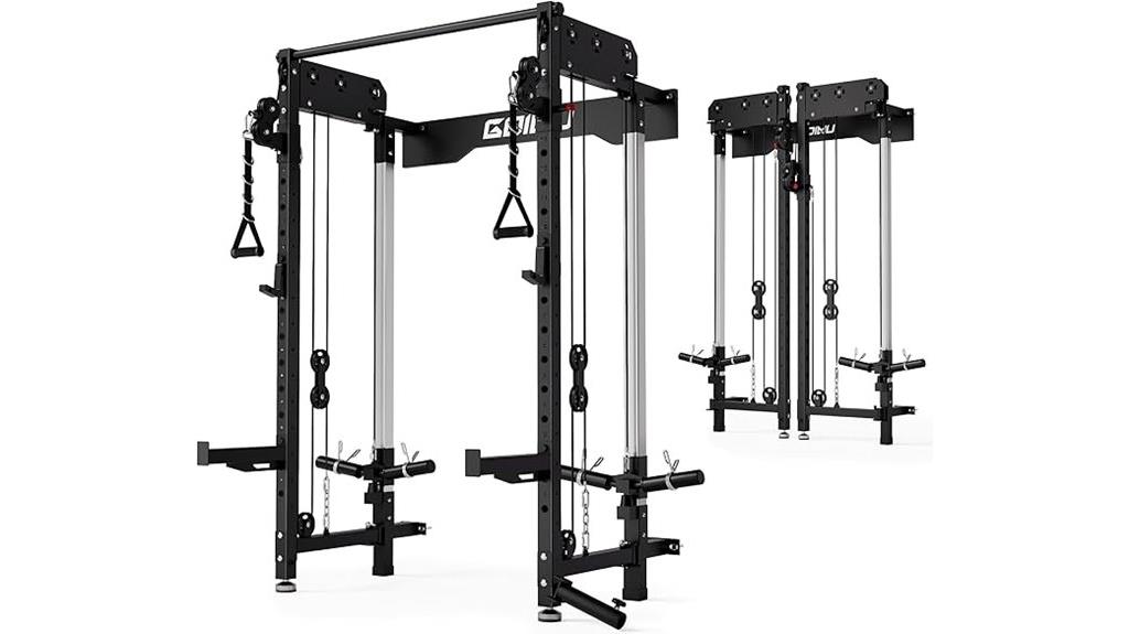 adjustable squat rack system