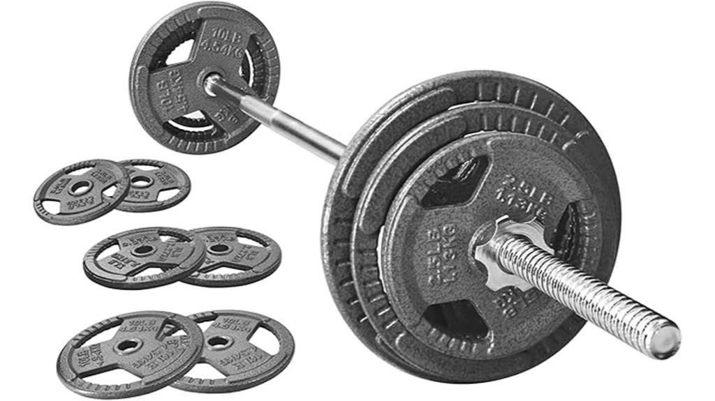 barbell set with locks