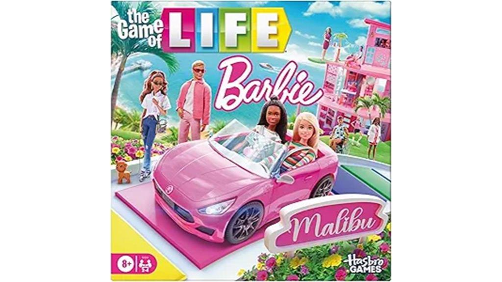 barbie themed life board game