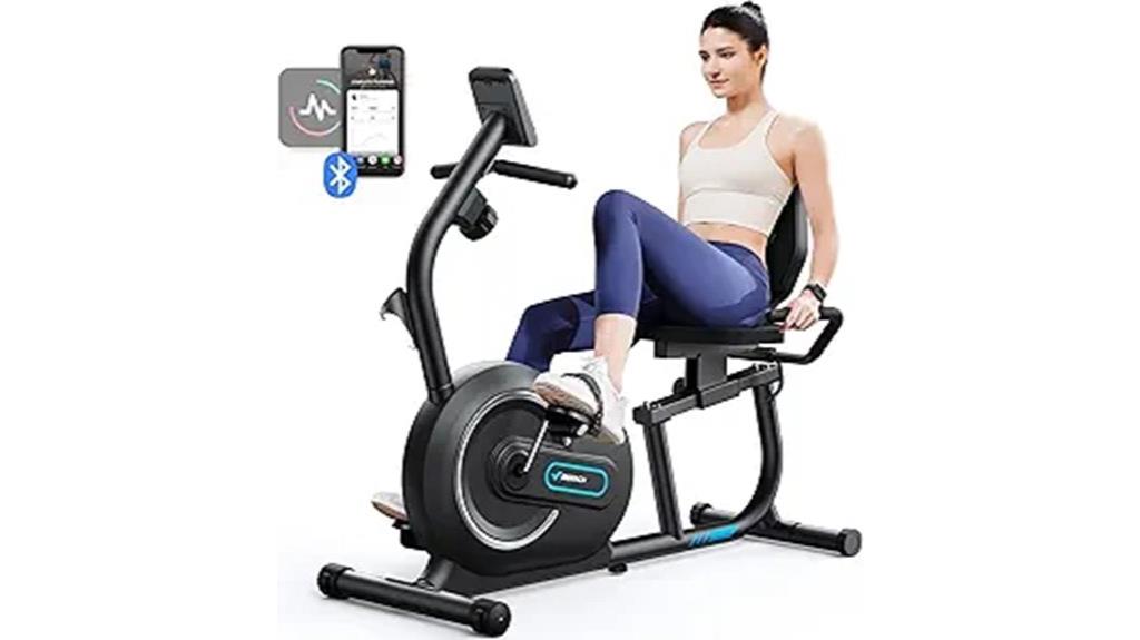 bluetooth app connected exercise bike