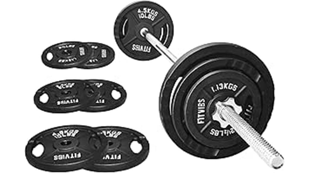 cast iron barbell set