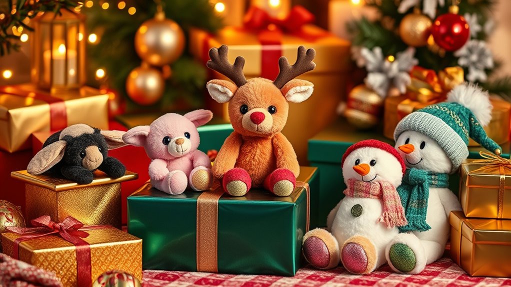 choosing festive jellycat toys