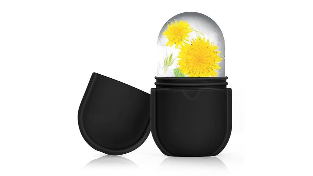 cooling facial roller with silicone