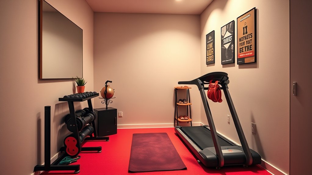 create inviting personalized workout space