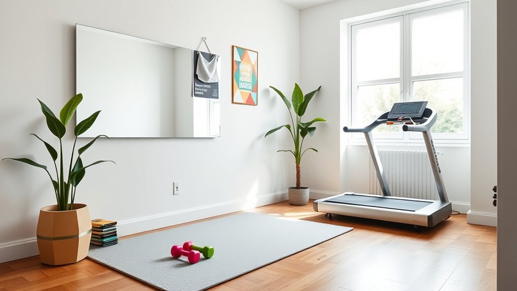 create motivating workout space