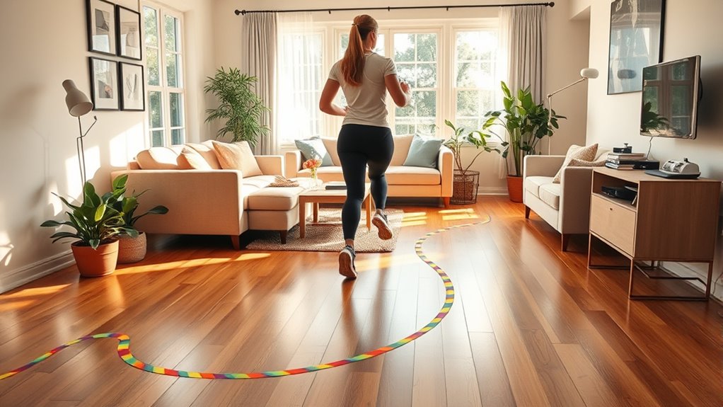 create safe indoor walking route