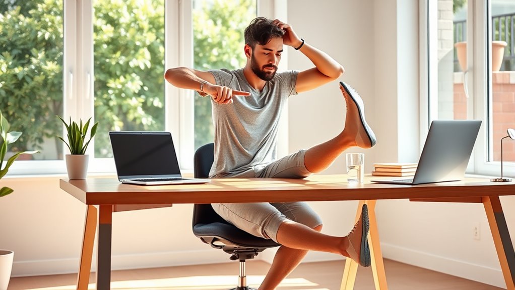 desk exercises for stay active