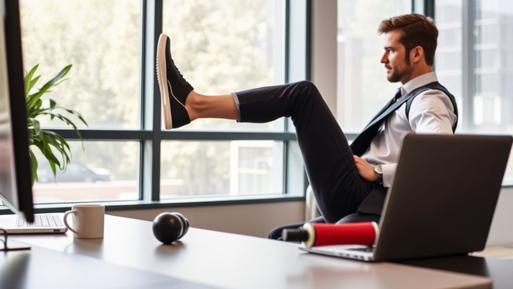 desk exercises improve circulation