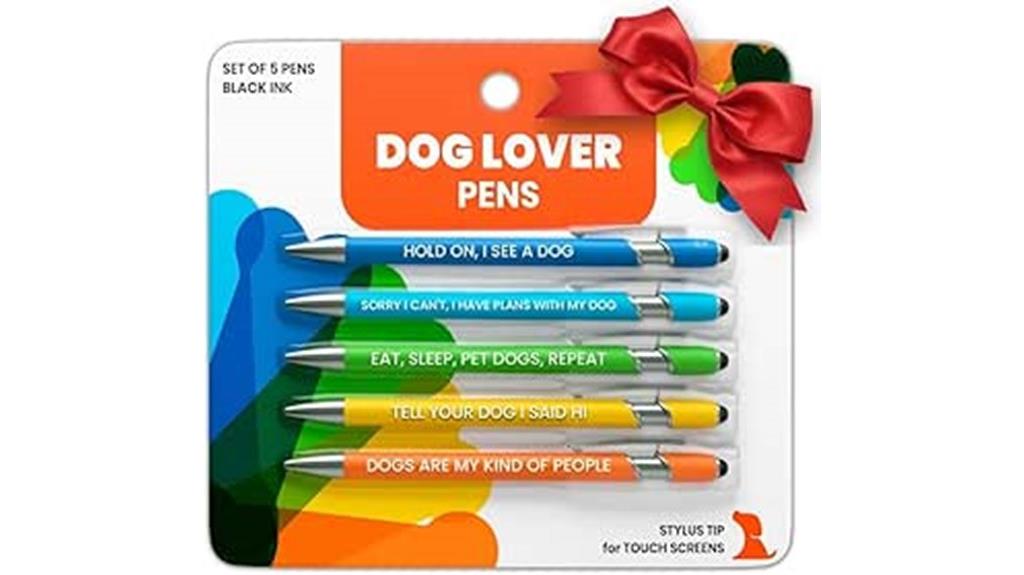dog themed gift pens