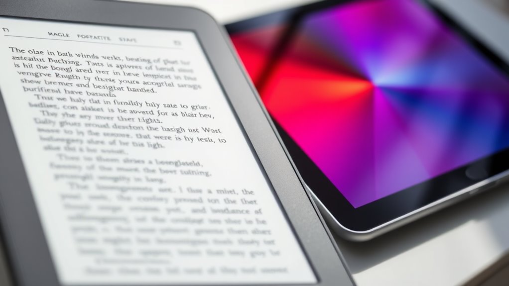 e ink screens reduce glare