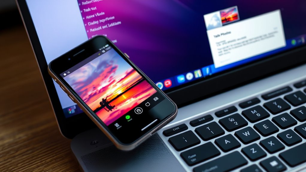 email and messaging photo transfer