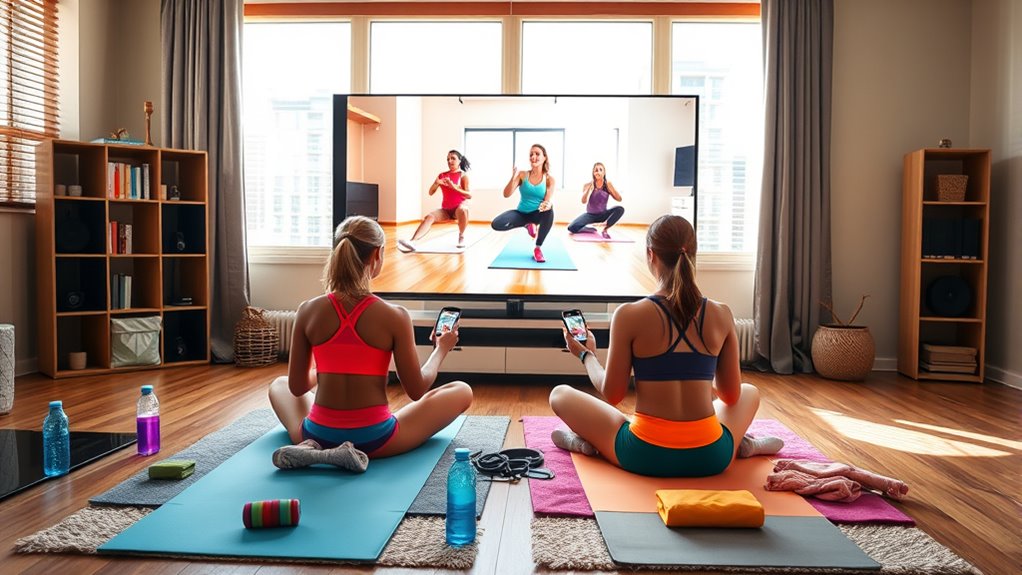 exercise with friends virtually