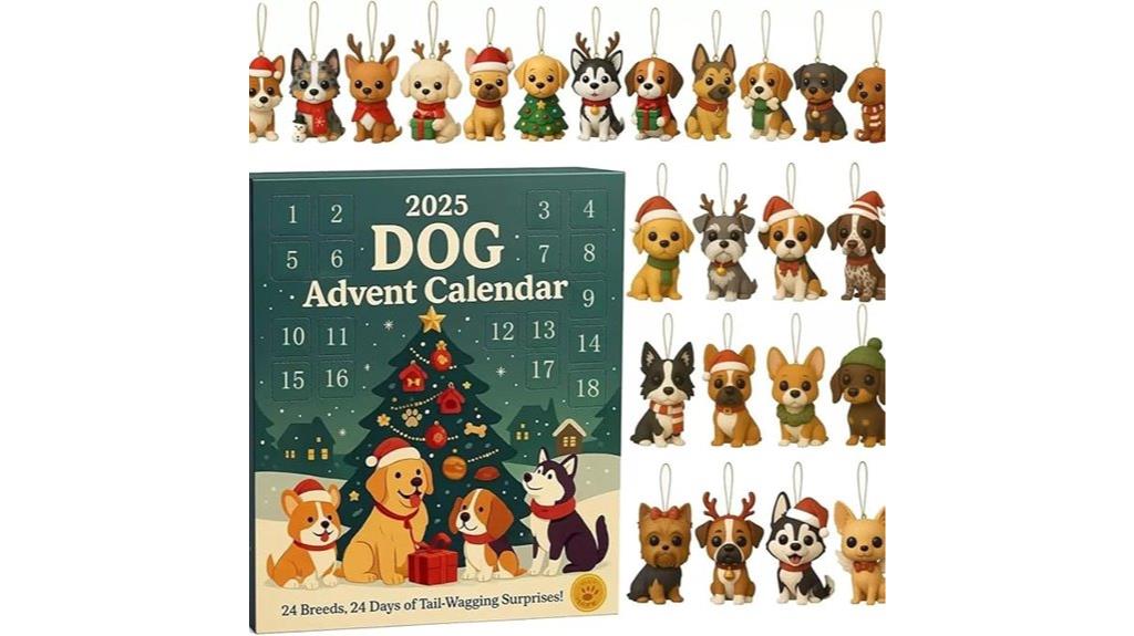 festive canine countdown calendar
