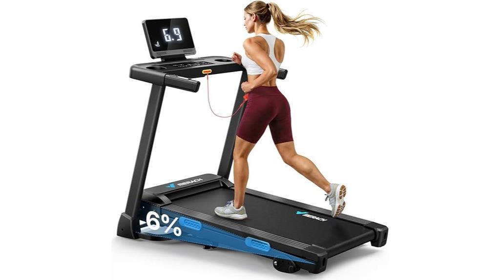 foldable incline treadmill with app