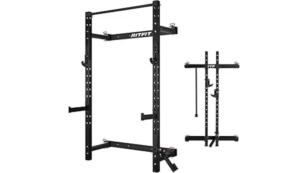 foldable wall mounted squat rack