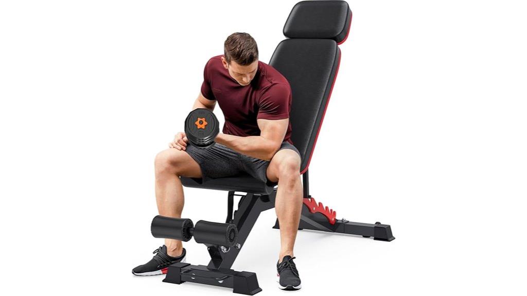 heavy duty adjustable weight bench