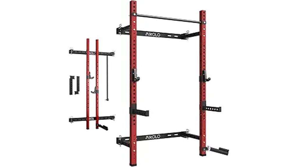 heavy duty foldable squat rack