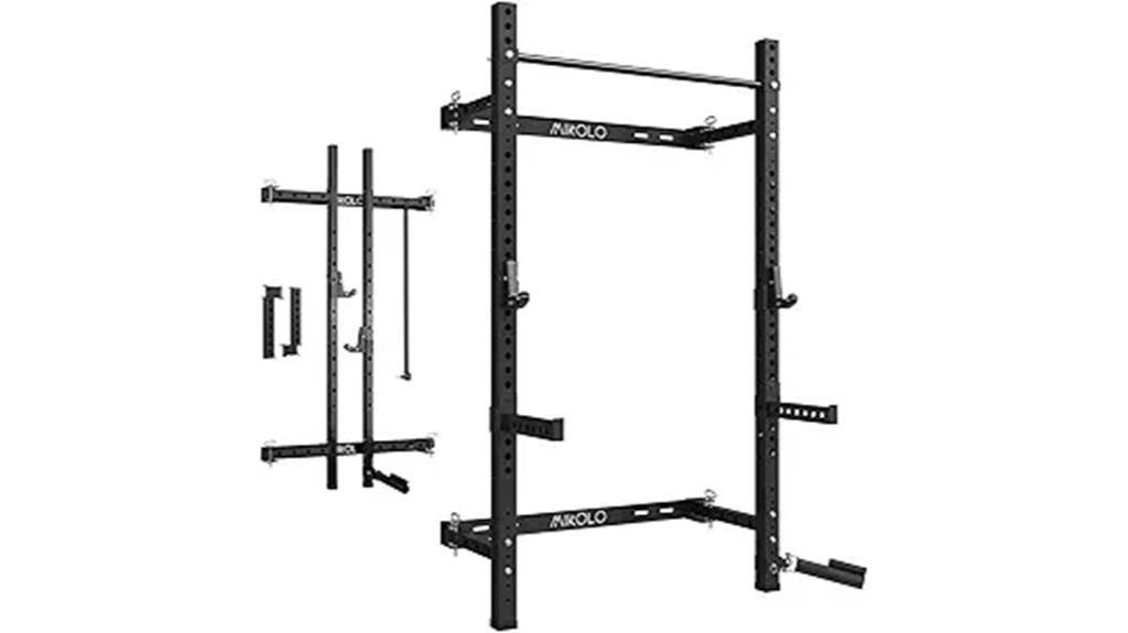 heavy duty folding squat rack