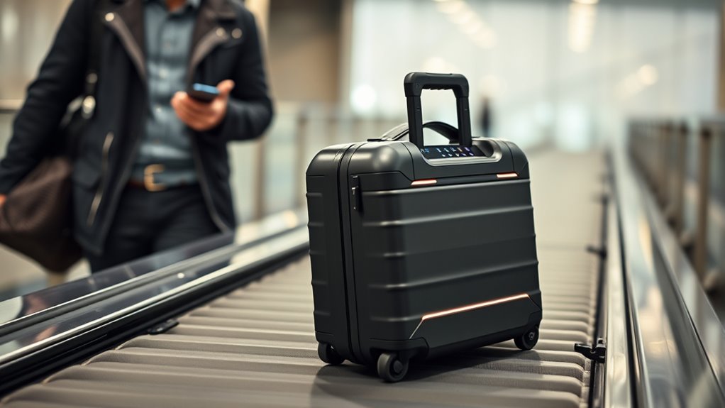 high tech secure travel luggage