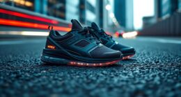 high tech sneakers monitor activity