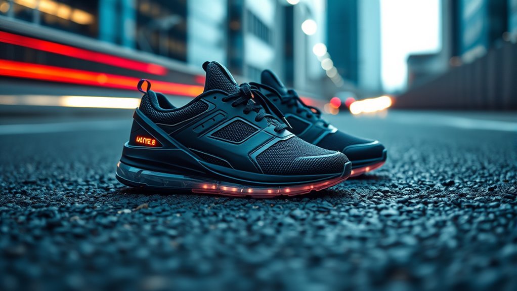 high tech sneakers monitor activity