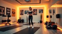home gym ambiance tips