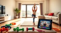 home workout streaming service