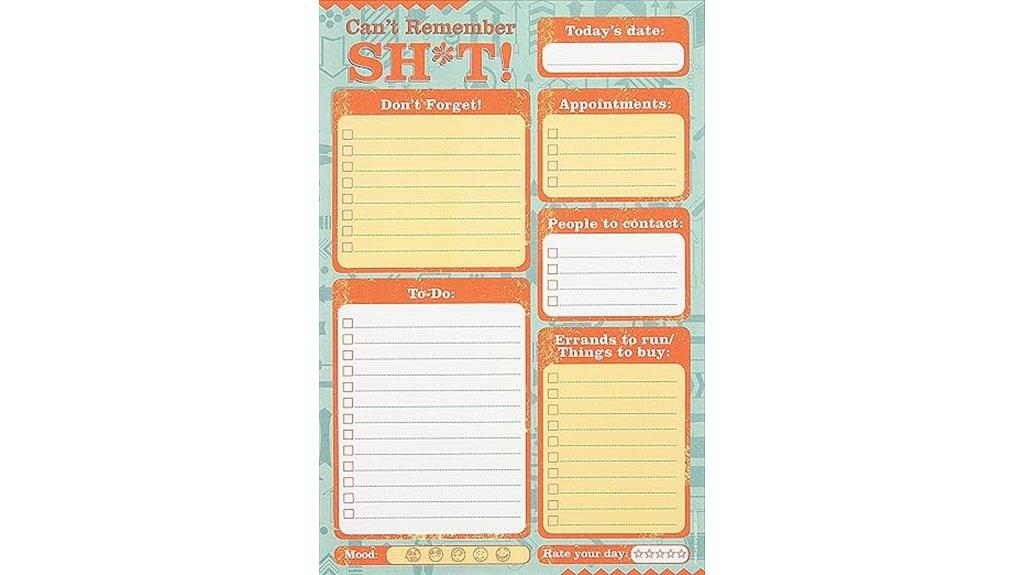 humorous daily reminder notebook