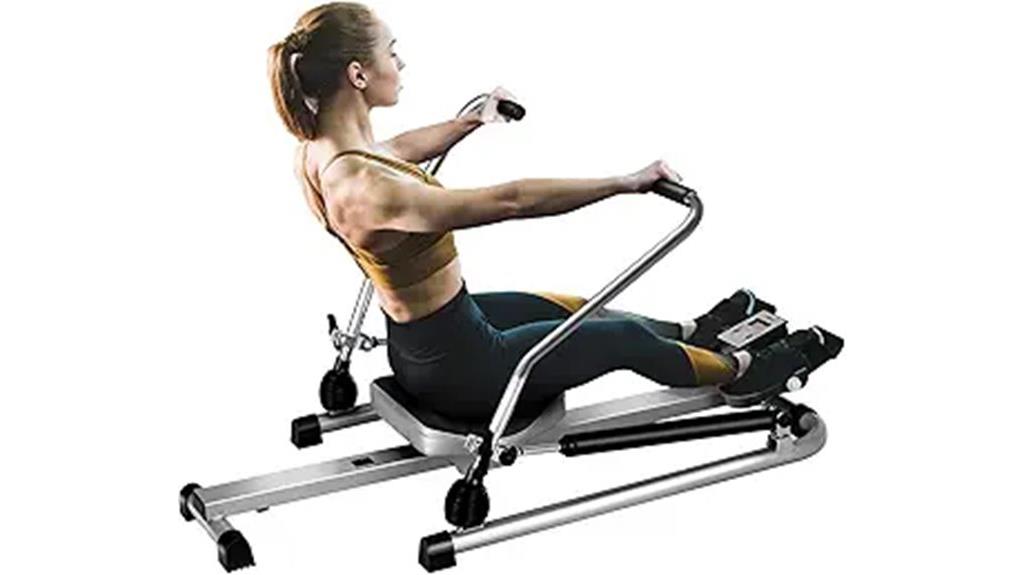 hydraulic rowing machine features