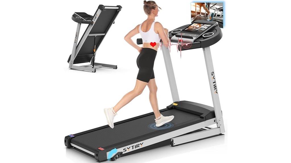 incline touchscreen home treadmill