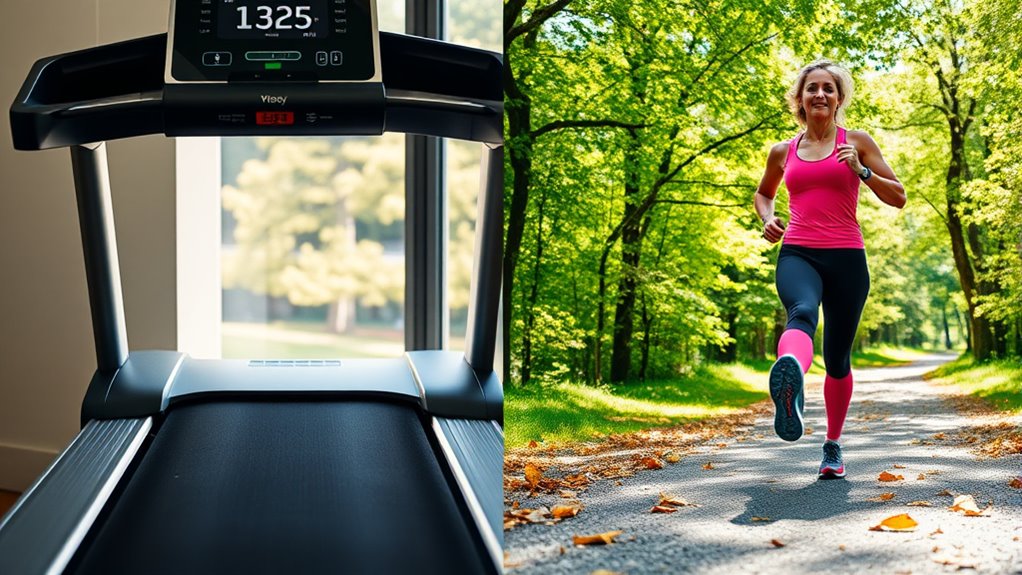 indoor versus outdoor running