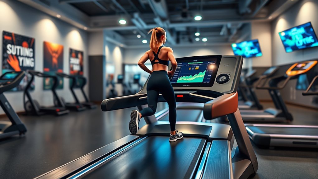 interactive treadmill workout technology