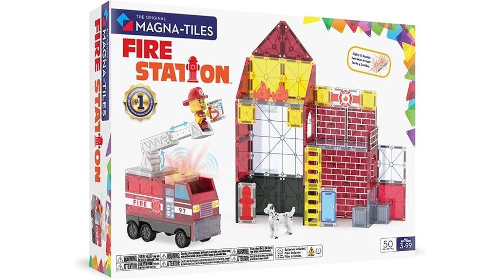 magnetic fire station toys