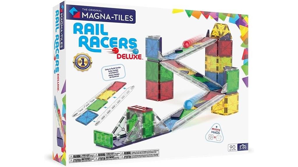 magnetic rail racer s set