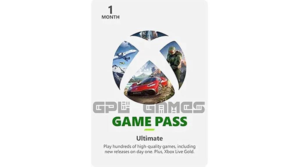 one month xbox gift card