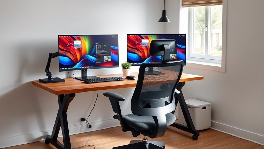 optimize ergonomic dual setup