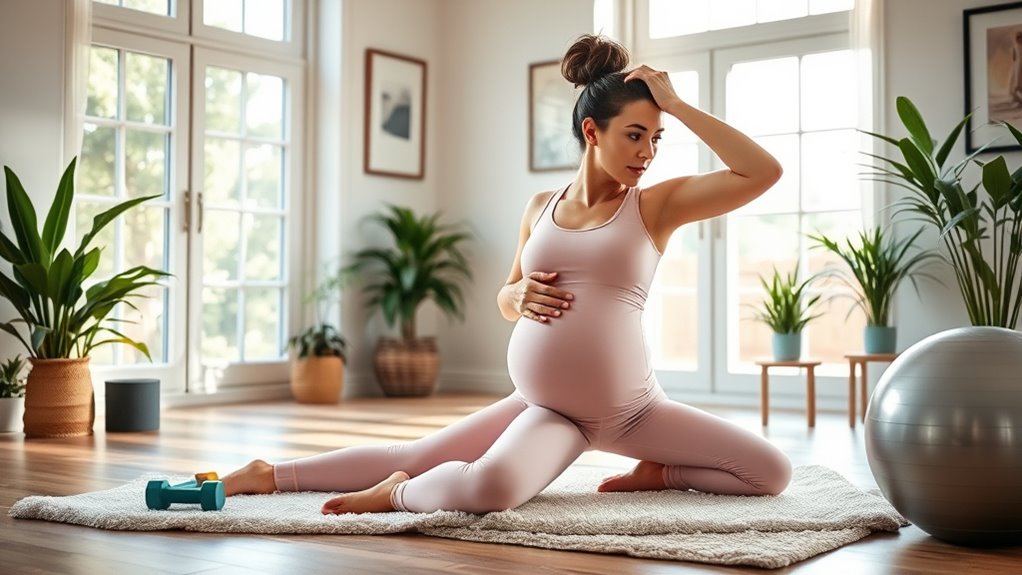 pregnancy home fitness tips