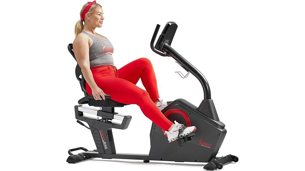 programmable recumbent bike features