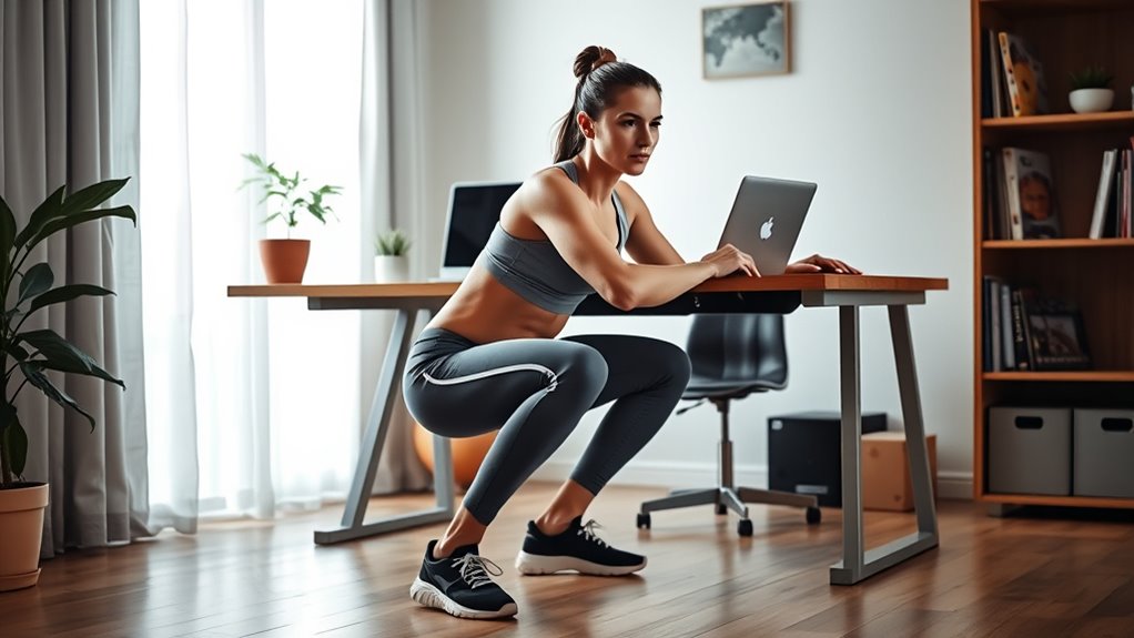 proper ergonomic chair squats