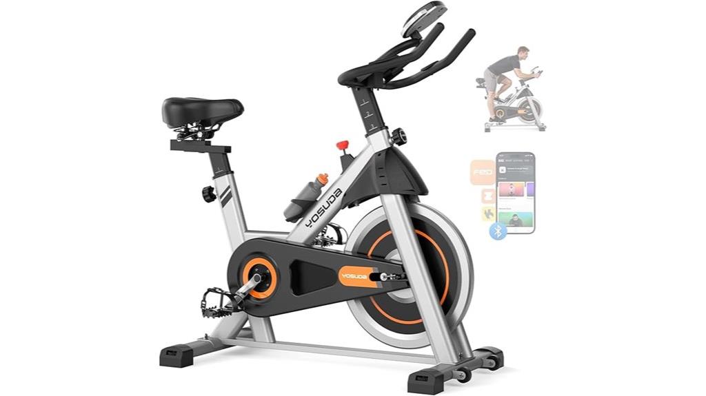 quiet app enabled exercise bike