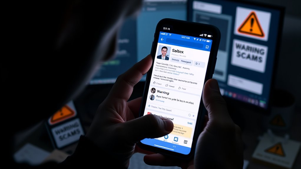 report and block scam accounts