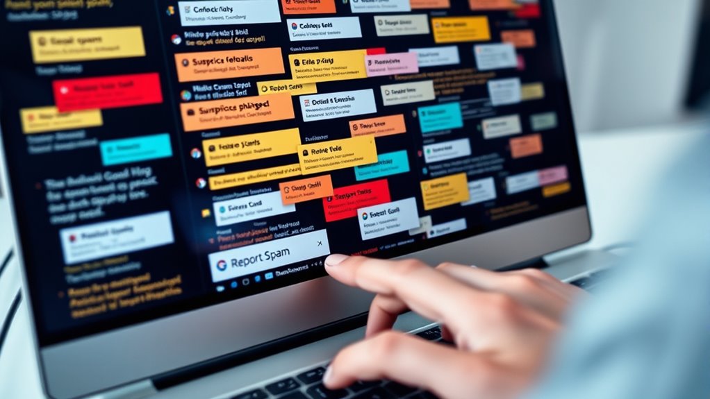 report and block threats