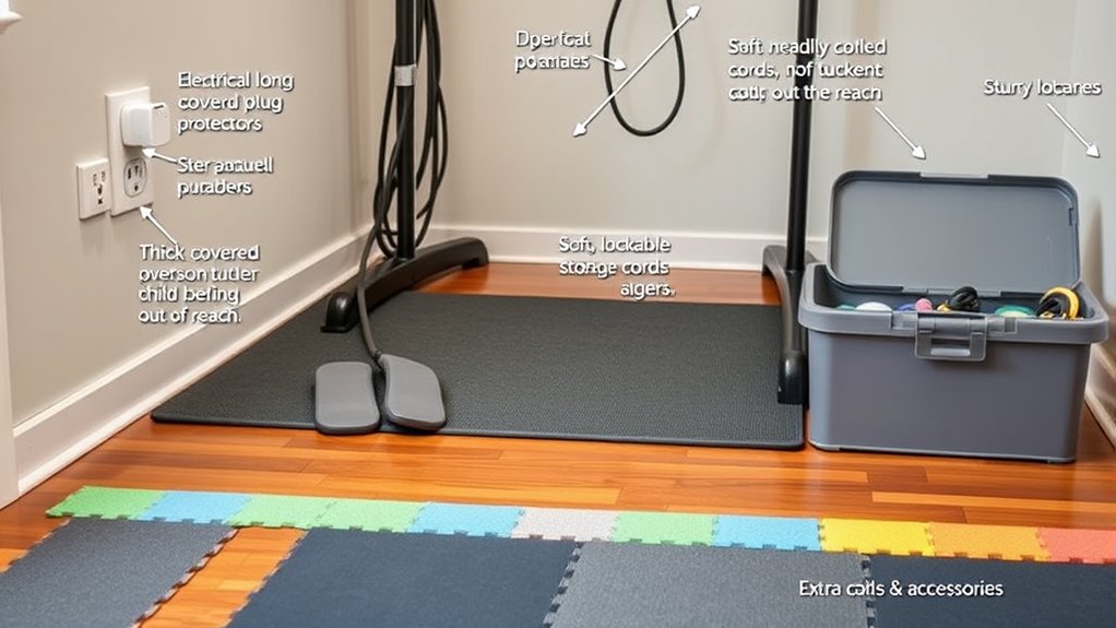 secure outlets and organize cords