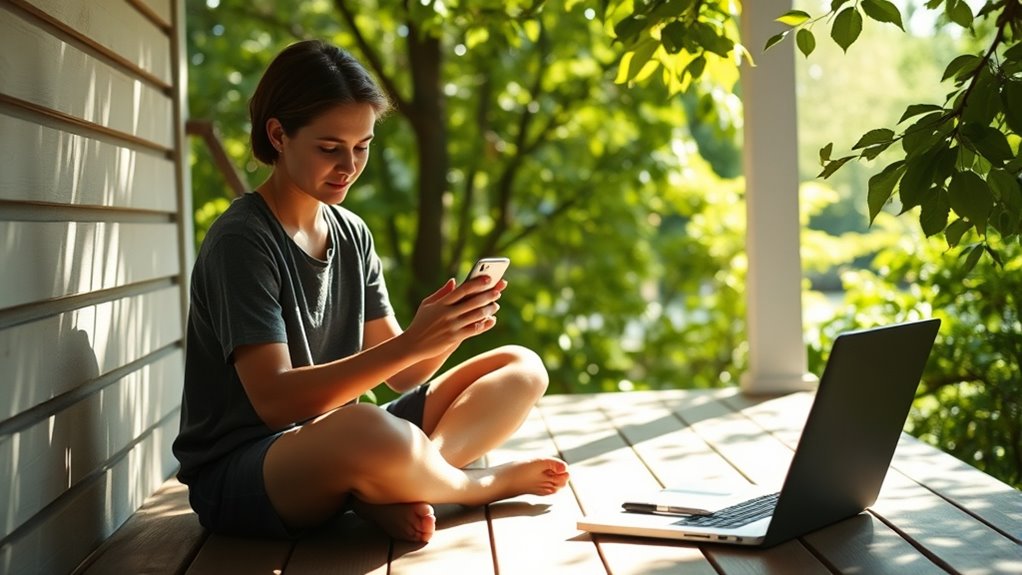 set boundaries embrace offline activities